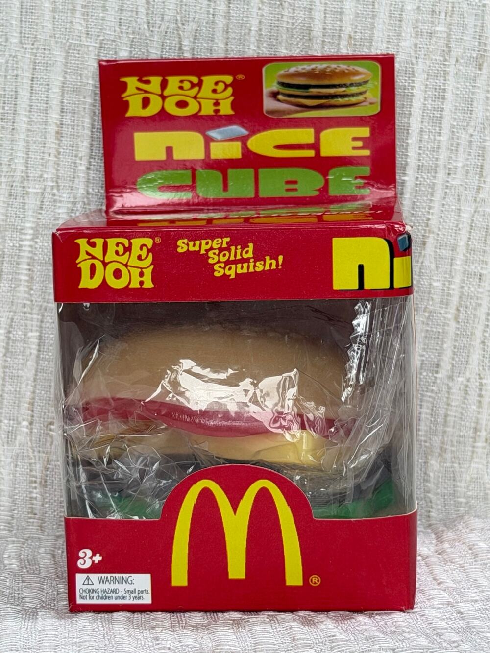 NeeDoh Nice Cube McDonalds Burger Super Solid Squish
